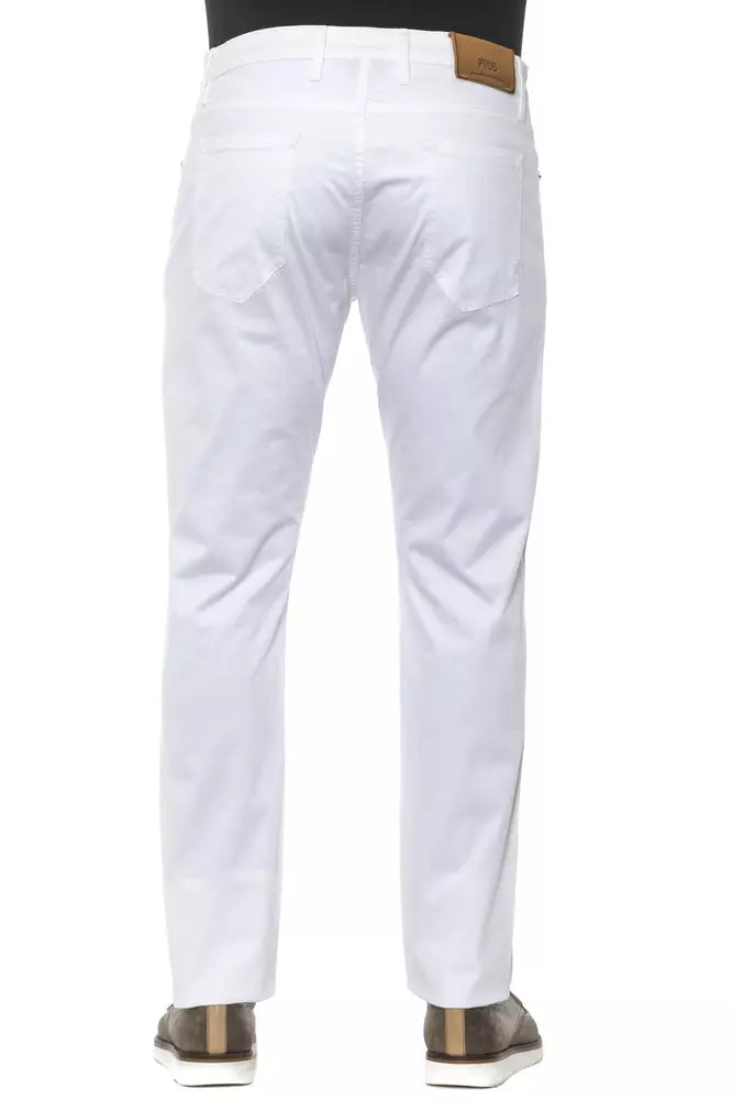White Cotton Jeans & Pant