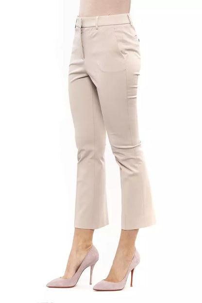 Beige Cotton Jeans & Pant