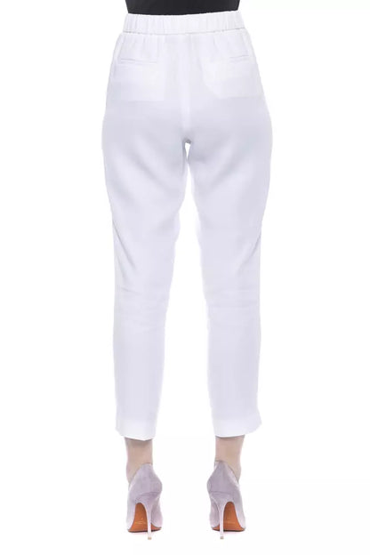 White Viscose Jeans & Pant