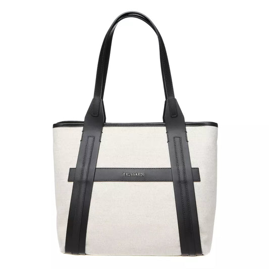White Cotton Shoulder Bag