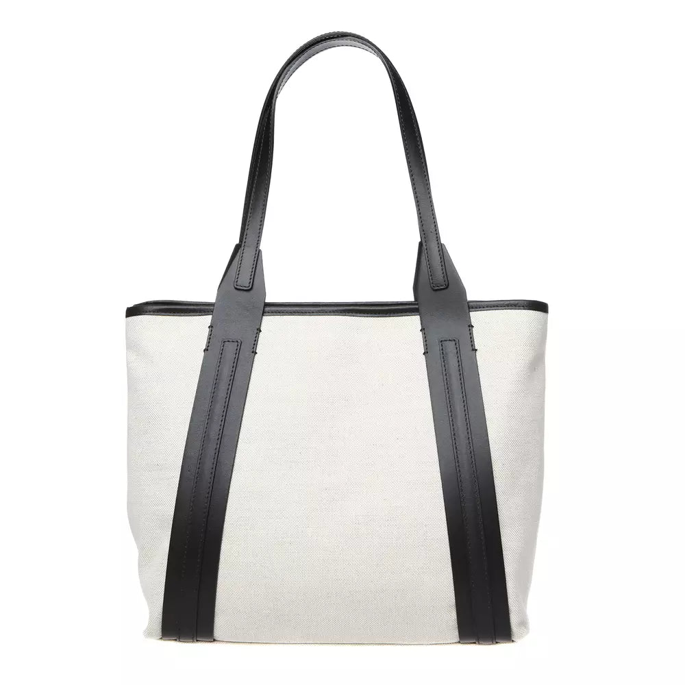 White Cotton Shoulder Bag