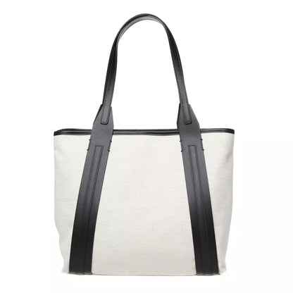White Cotton Shoulder Bag