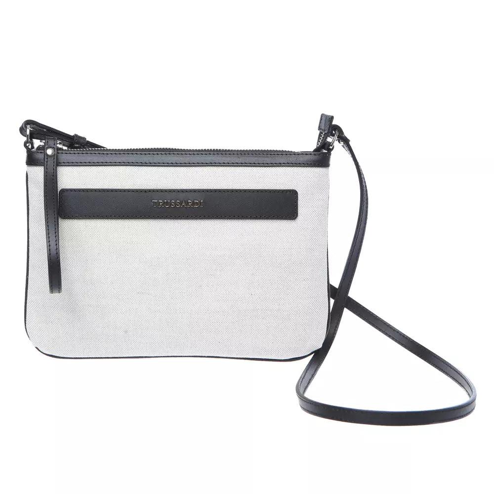 White Cotton Crossbody Bag