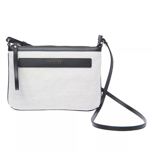 White Cotton Crossbody Bag