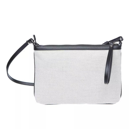 White Cotton Crossbody Bag