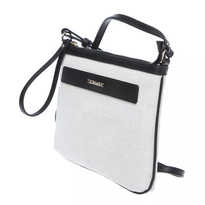 White Cotton Crossbody Bag