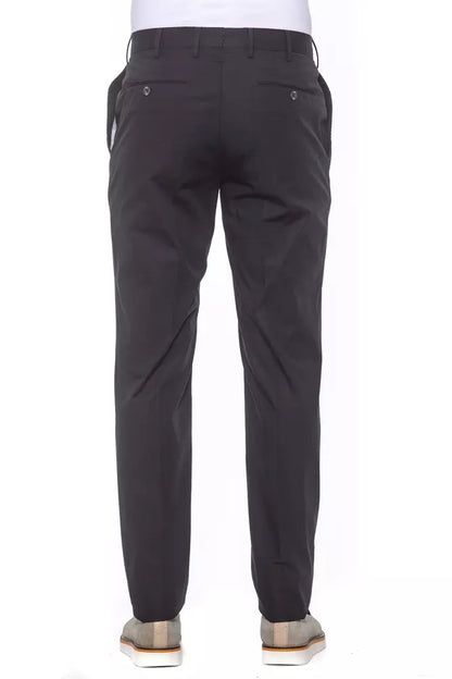 Black Cotton Jeans & Pant
