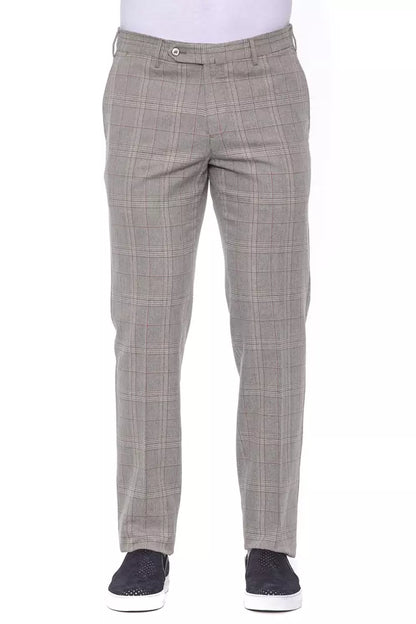 Beige Cotton Jeans & Pant
