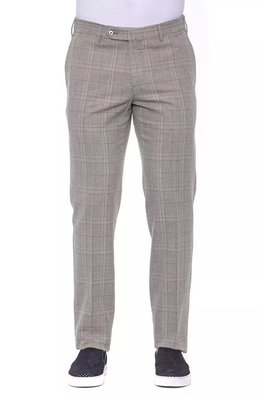 Beige Cotton Jeans & Pant