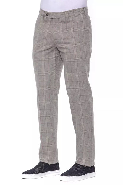 Beige Cotton Jeans & Pant