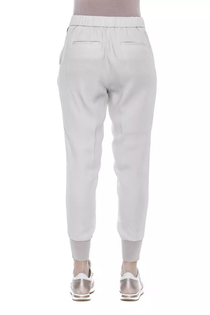 Beige Viscose Jeans & Pant