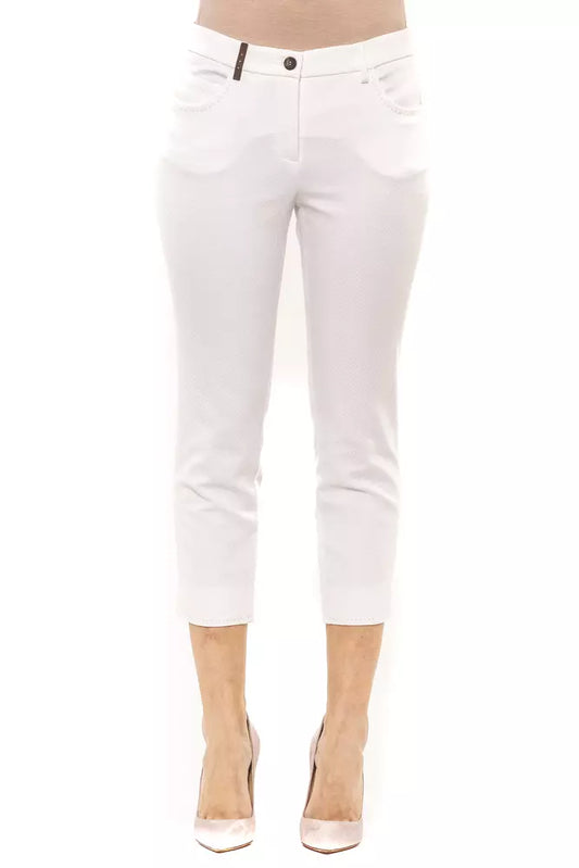 White Cotton Jeans & Pant