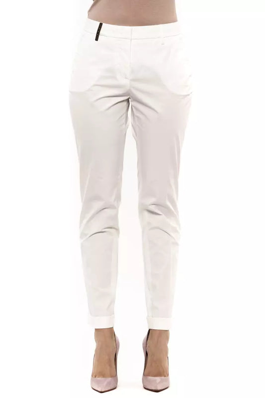 White Cotton Jeans & Pant