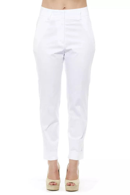 White Cotton Jeans & Pant