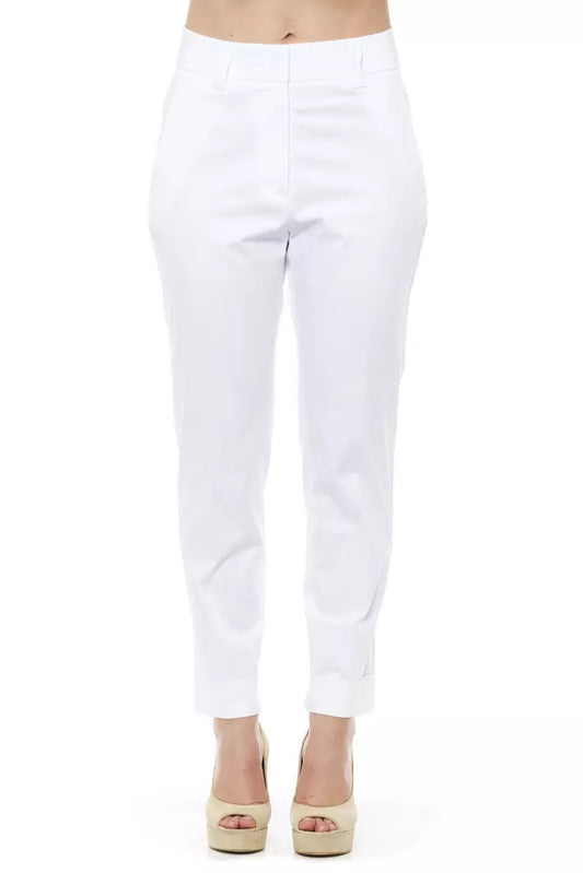 White Cotton Jeans & Pant