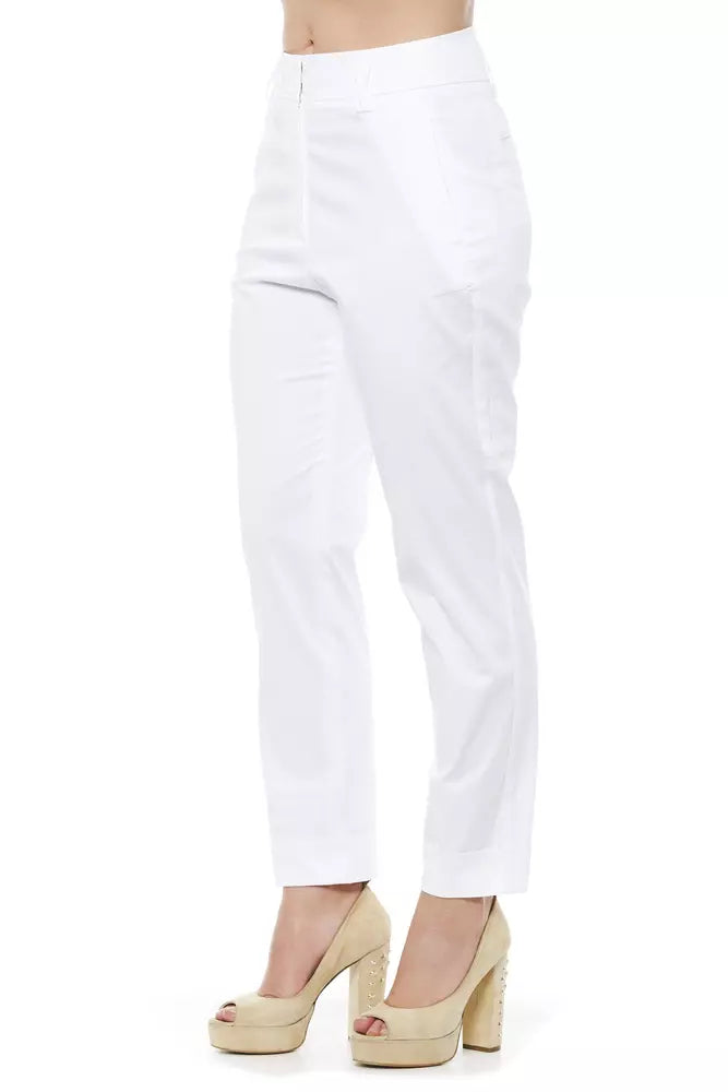 White Cotton Jeans & Pant