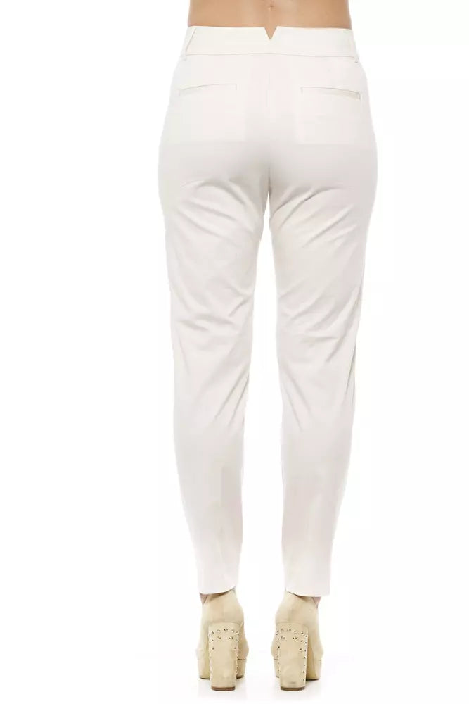 Beige Cotton Jeans & Pant