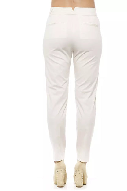 Beige Cotton Jeans & Pant