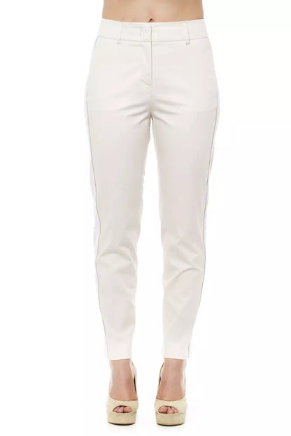 Beige Cotton Jeans & Pant