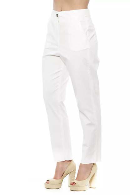 White Cotton Jeans & Pant