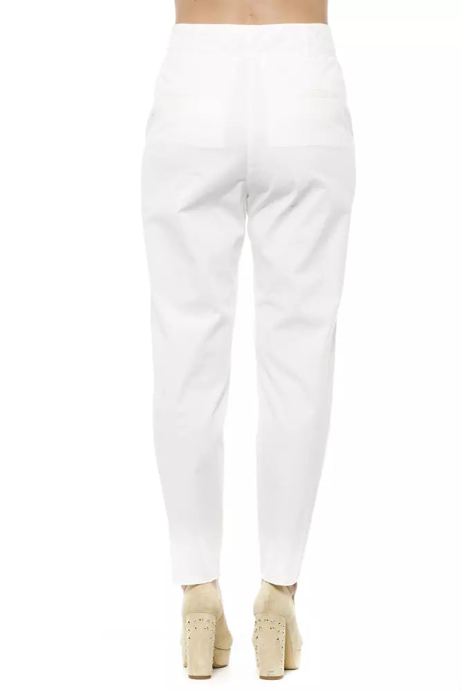 White Cotton Jeans & Pant