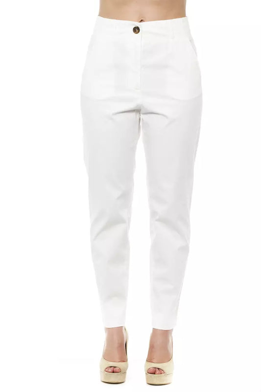 White Cotton Jeans & Pant