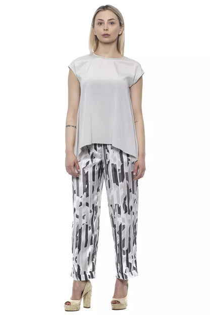 Beige Polyester Jeans & Pant