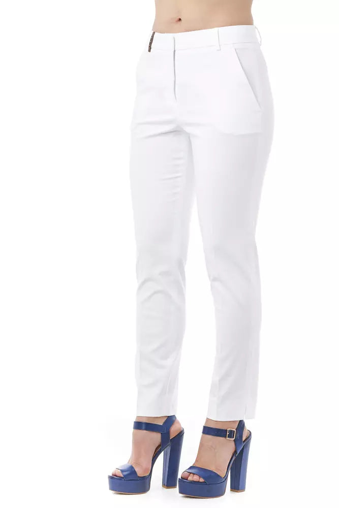 White Cotton Jeans & Pant
