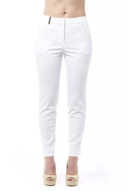 White Cotton Jeans & Pant