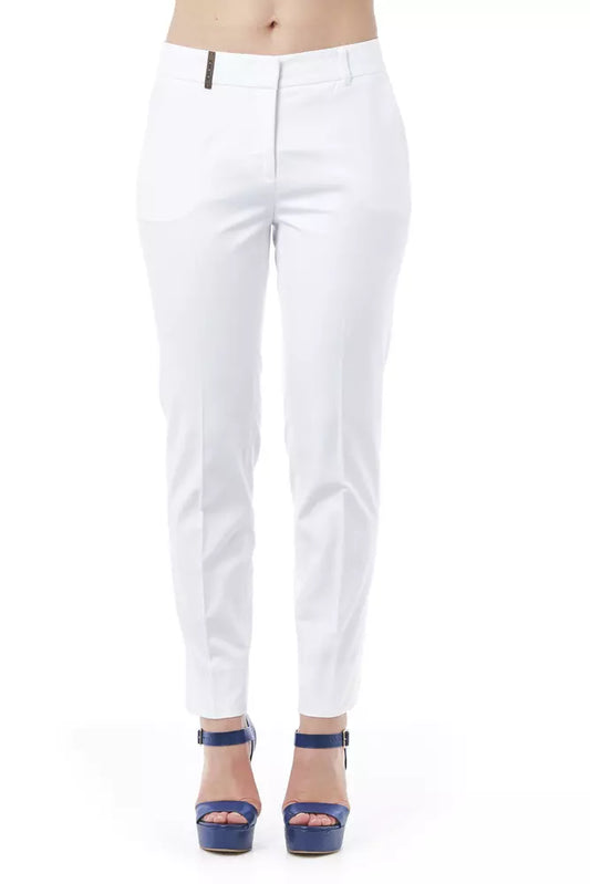 White Cotton Jeans & Pant