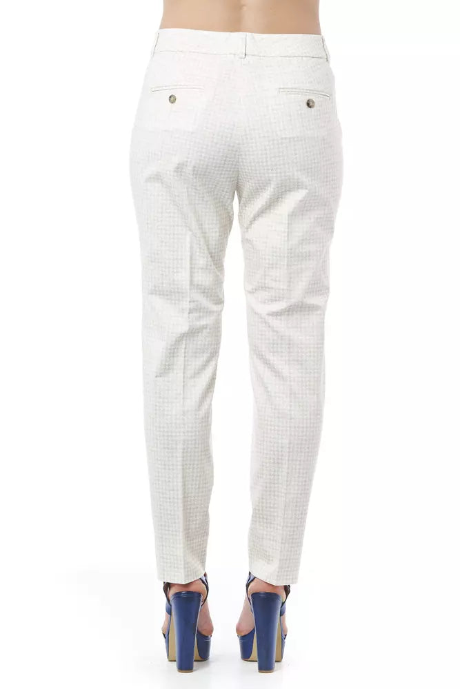 Beige Cotton Jeans & Pant