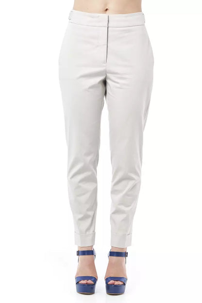 Beige Cotton Jeans & Pant