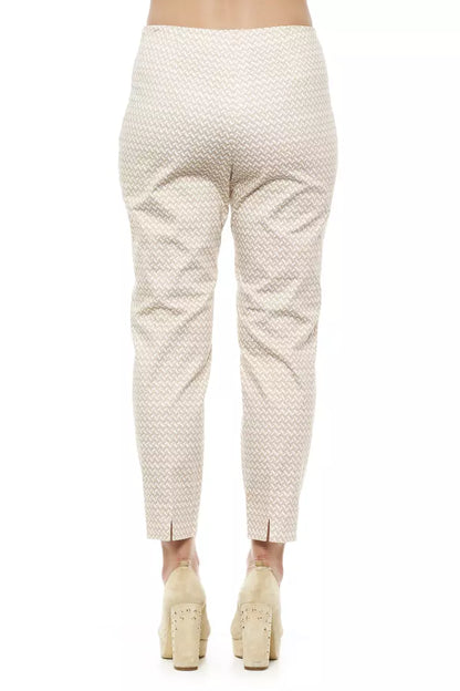Beige Cotton Jeans & Pant