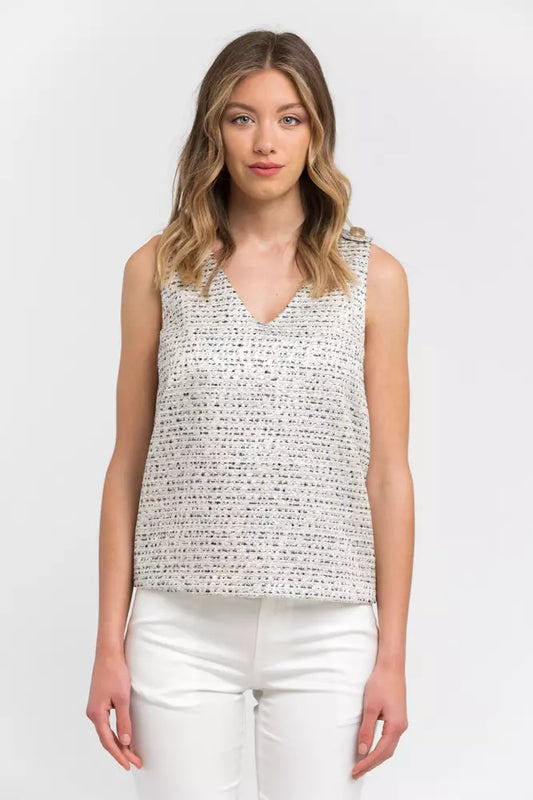 Beige Acetate Tops & T-Shirt