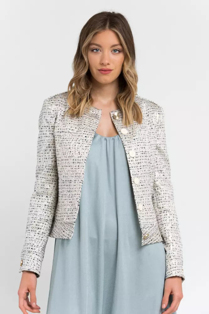 Beige Polyester Suits & Blazer