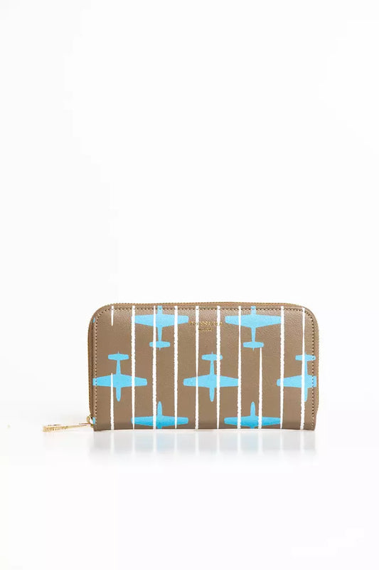 Beige Leather Wallet