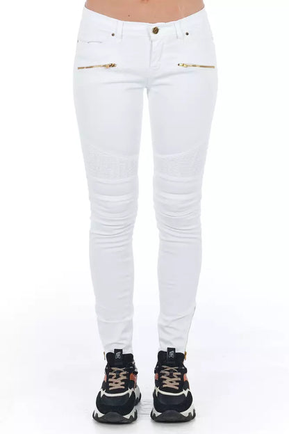 White Cotton Jeans & Pant