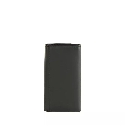 Black Cowhide Keychain