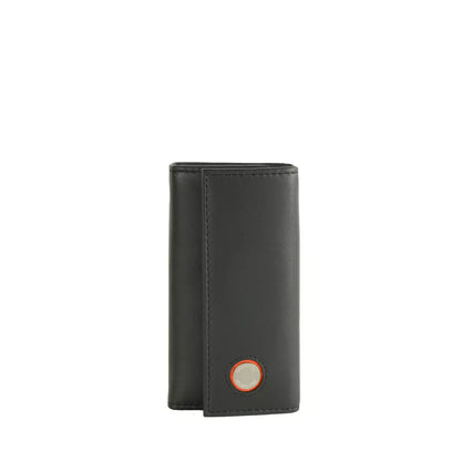 Black Cowhide Keychain