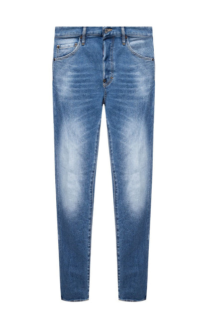 Blue Cotton Jeans & Pant