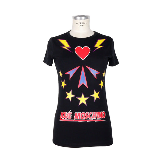 Black Cotton Tops & T-Shirt