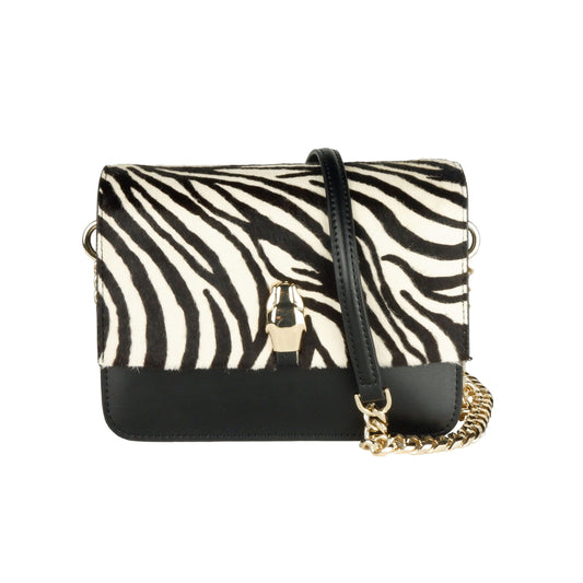 Black Calfskin Crossbody Bag