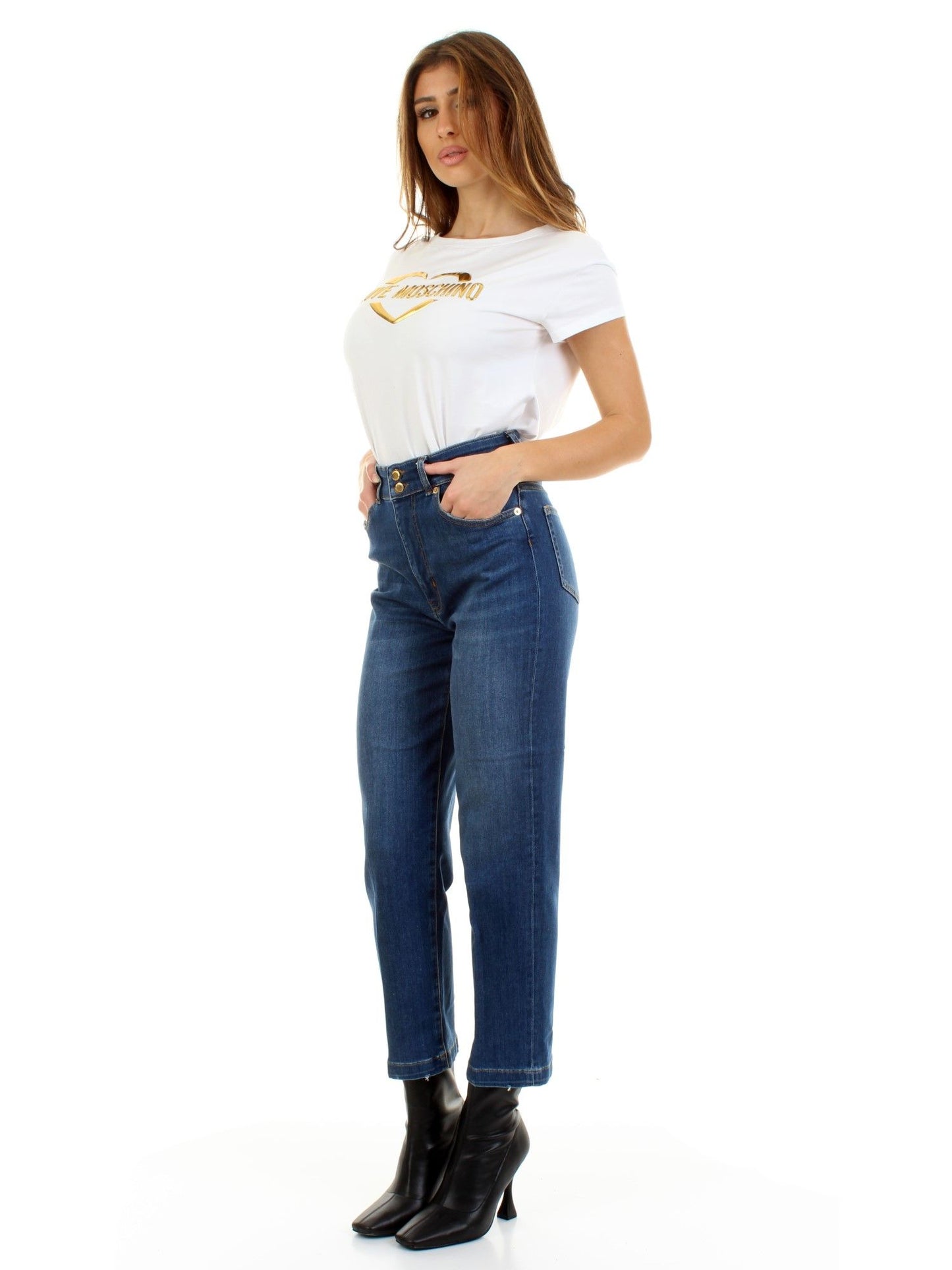Blue Cotton Jeans & Pant