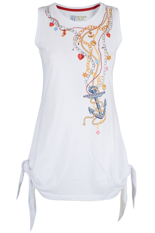 White Cotton Tops & T-Shirt
