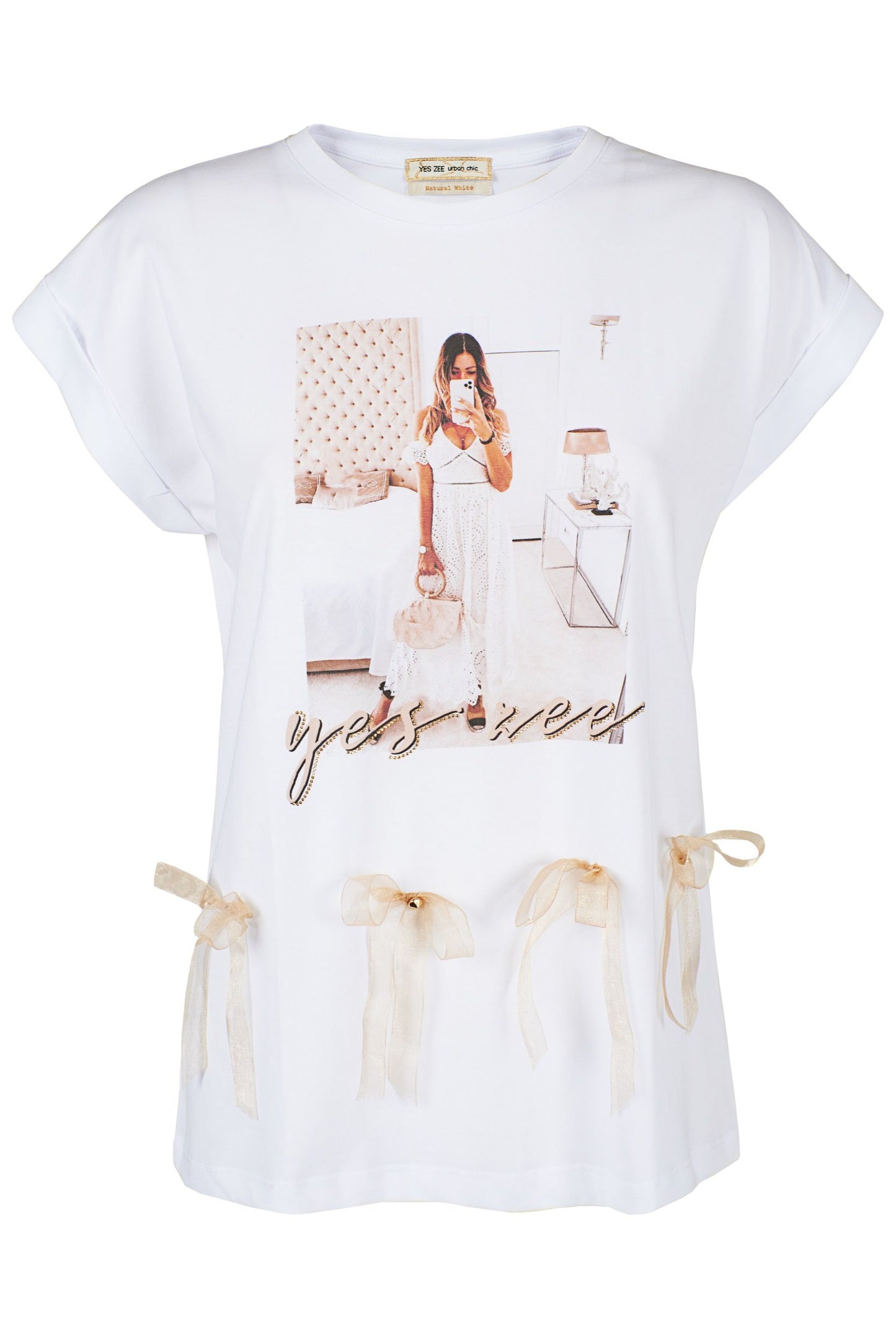 White Cotton Tops & T-Shirt