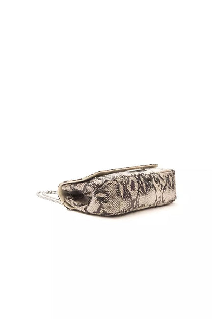 Gray Leather Crossbody Bag