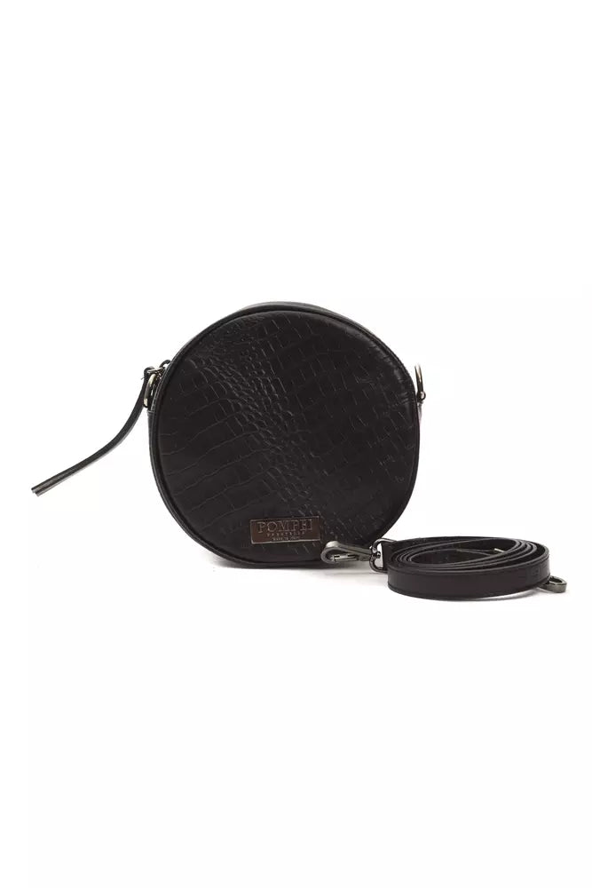 Black Leather Crossbody Bag