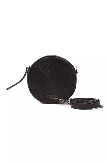 Black Leather Crossbody Bag