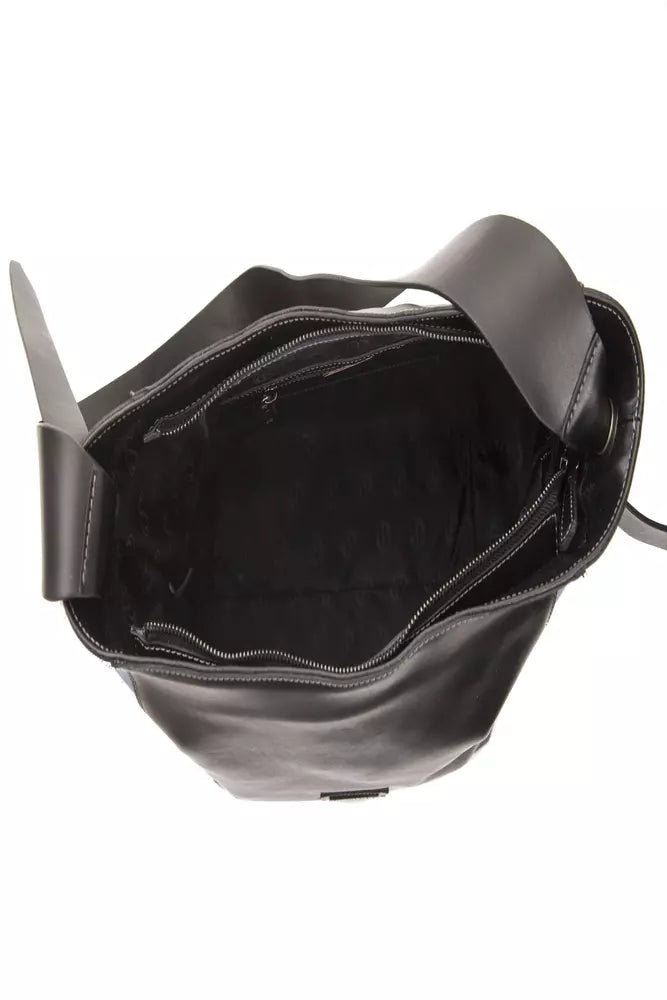 Black Leather Shoulder Bag