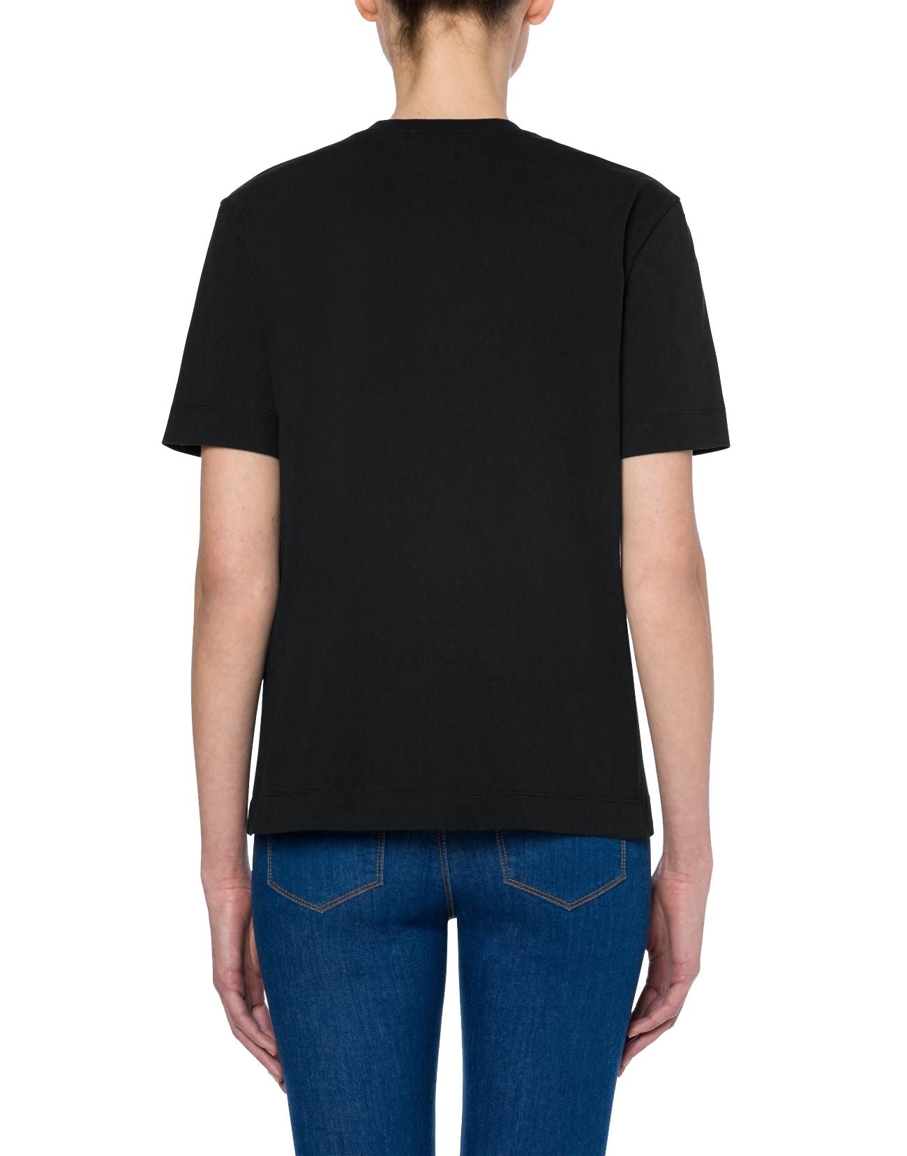 Black Cotton Tops & T-Shirt